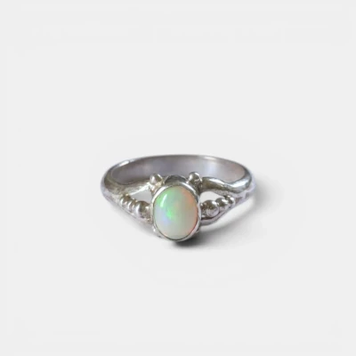Opal Ring Silver Stream | OPR-0...
