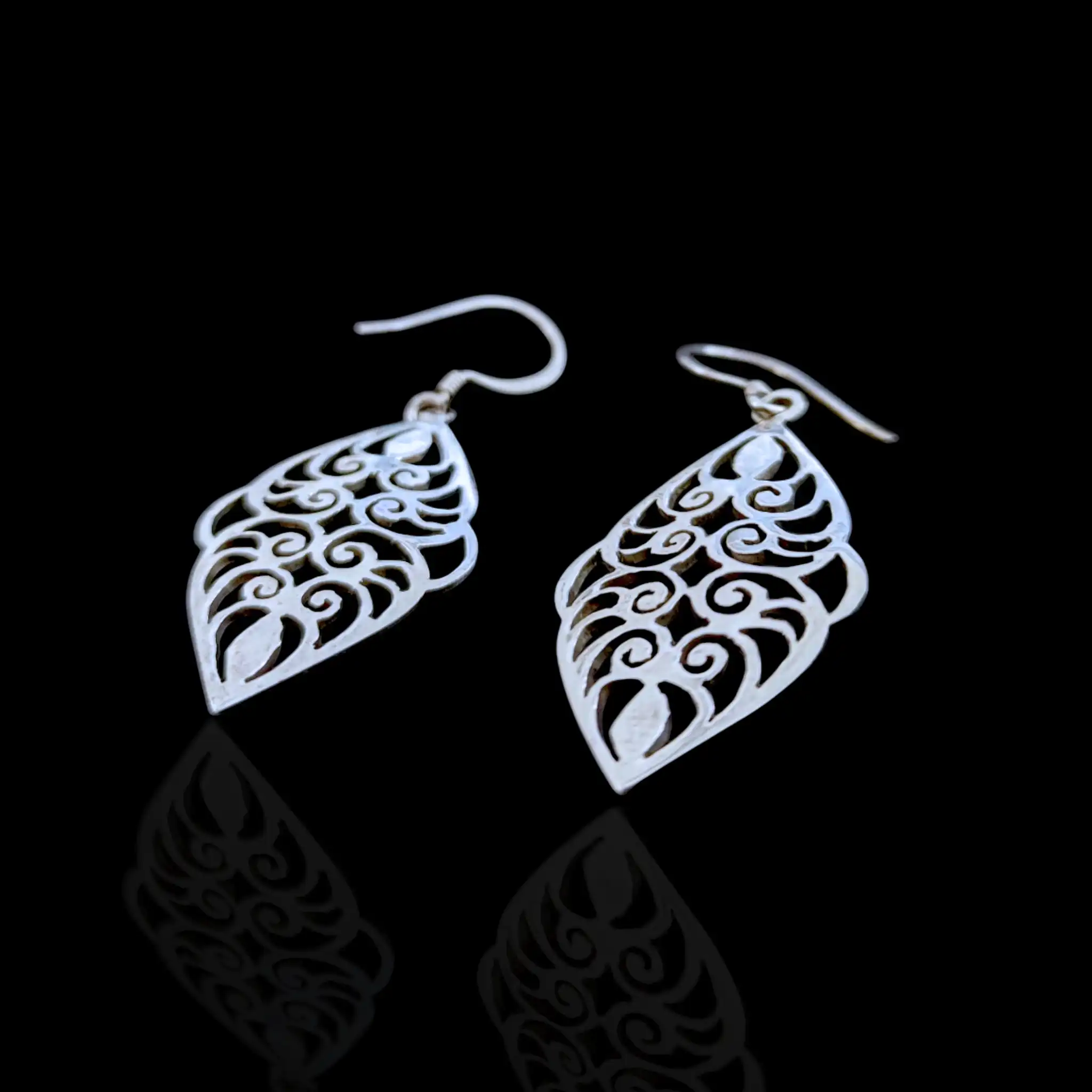 Product image of Florence Silver Filigree Dangle Earrings