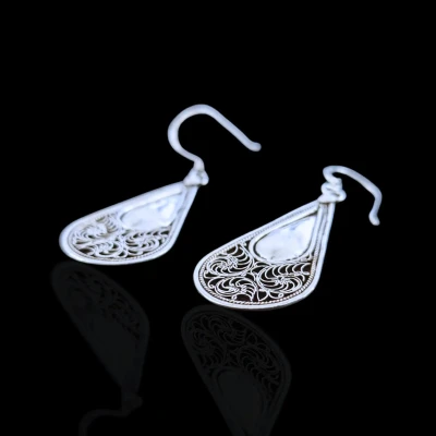 Teardrop Sterling Silver Filigr...