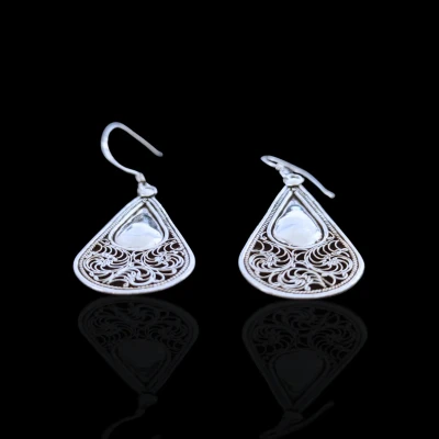 Teardrop Sterling Silver Filigr...