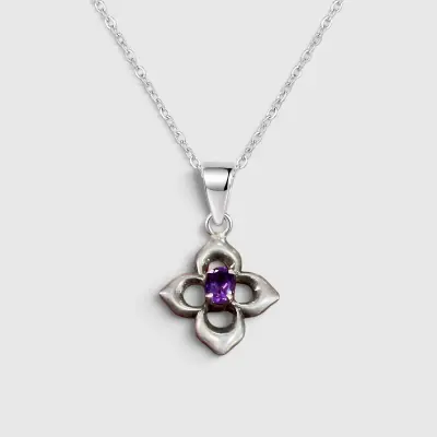 Amethyst Silver Pendant | AMP-0...