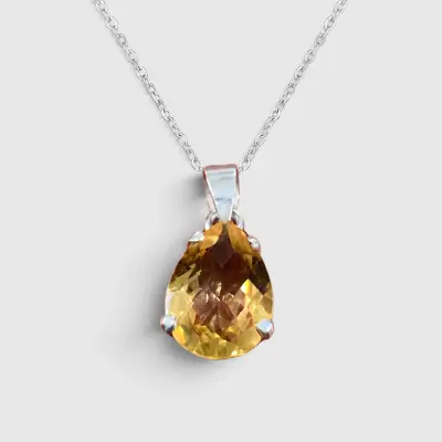 Topaz Silver Pendant