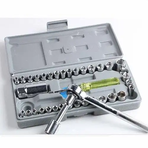 Product image of 40 In 1 Wrench Tool Kit With Screwdriver And Socket Tool Box Set