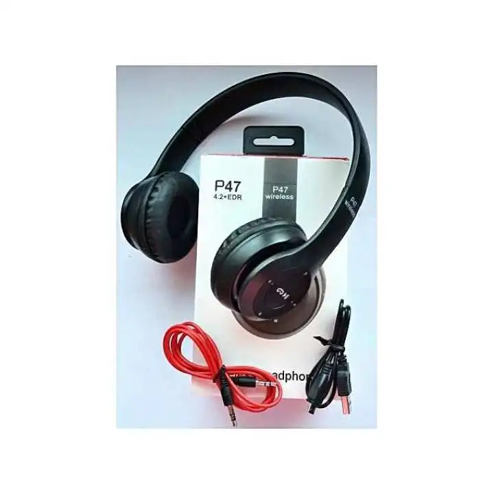 Product image of P47 Bluetooth Wireless Headphone With Mic High Bass Clear Sound Bluetooth Headset