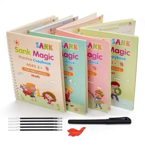 Product image of Sank Magic Reusable Practice Copy Book - 4 Pcs