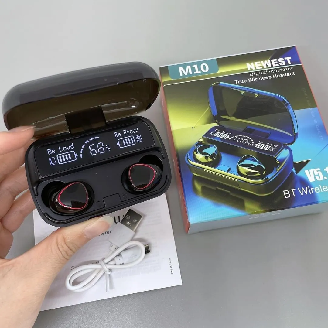 Product image of M10 Tws Wireless Earbuds And Finger Sleeve (Combo Offer)