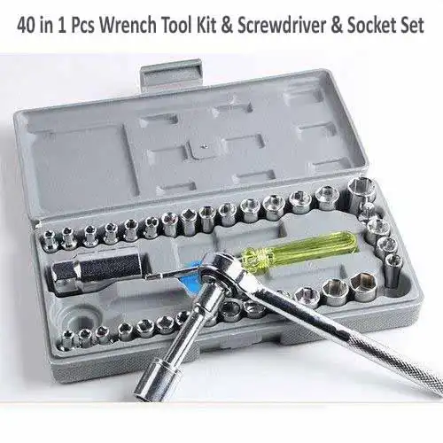 Product image of 40 in 1 Wrench toollKit with Screwdriver and Socket Tool Box Set