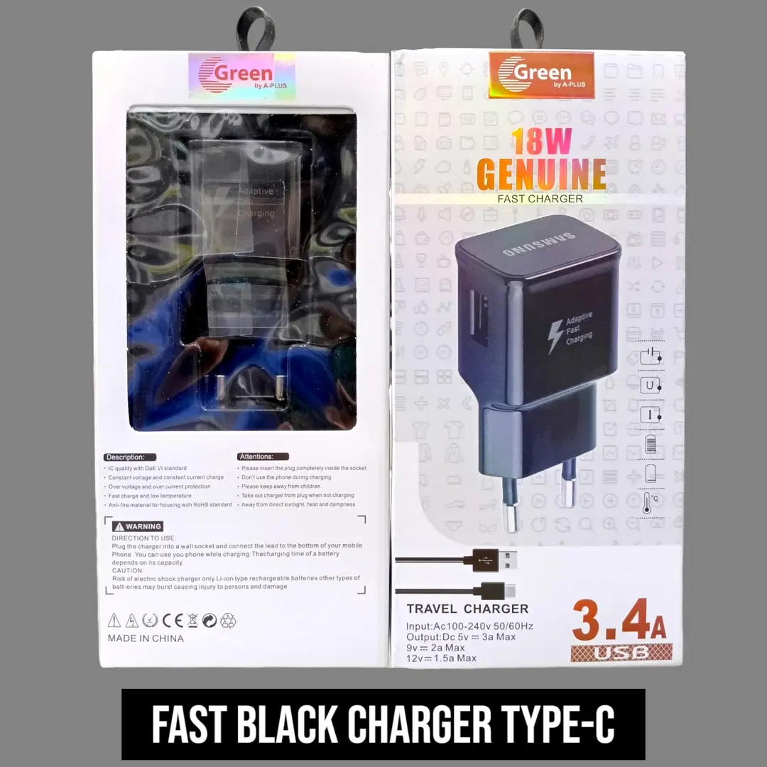 Product image of Fast charger l (type-C) l Charger l GREEN