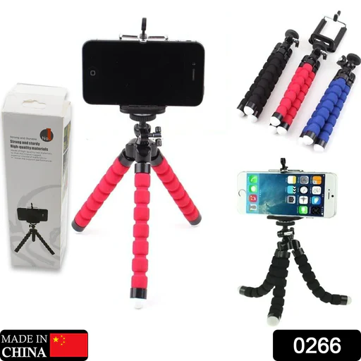 Product image of Portable Mini Tripod Stand With Phone Holder For  Mobile Phone Portable And Adjustable Stent