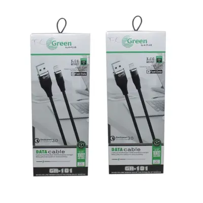 Product image of Black Green 3.1 A Fast Charging Type-C Data Cable