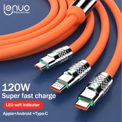 Product image of 120W Fast Charging Cable, 3 in 1 Charging Data Cable, Portable