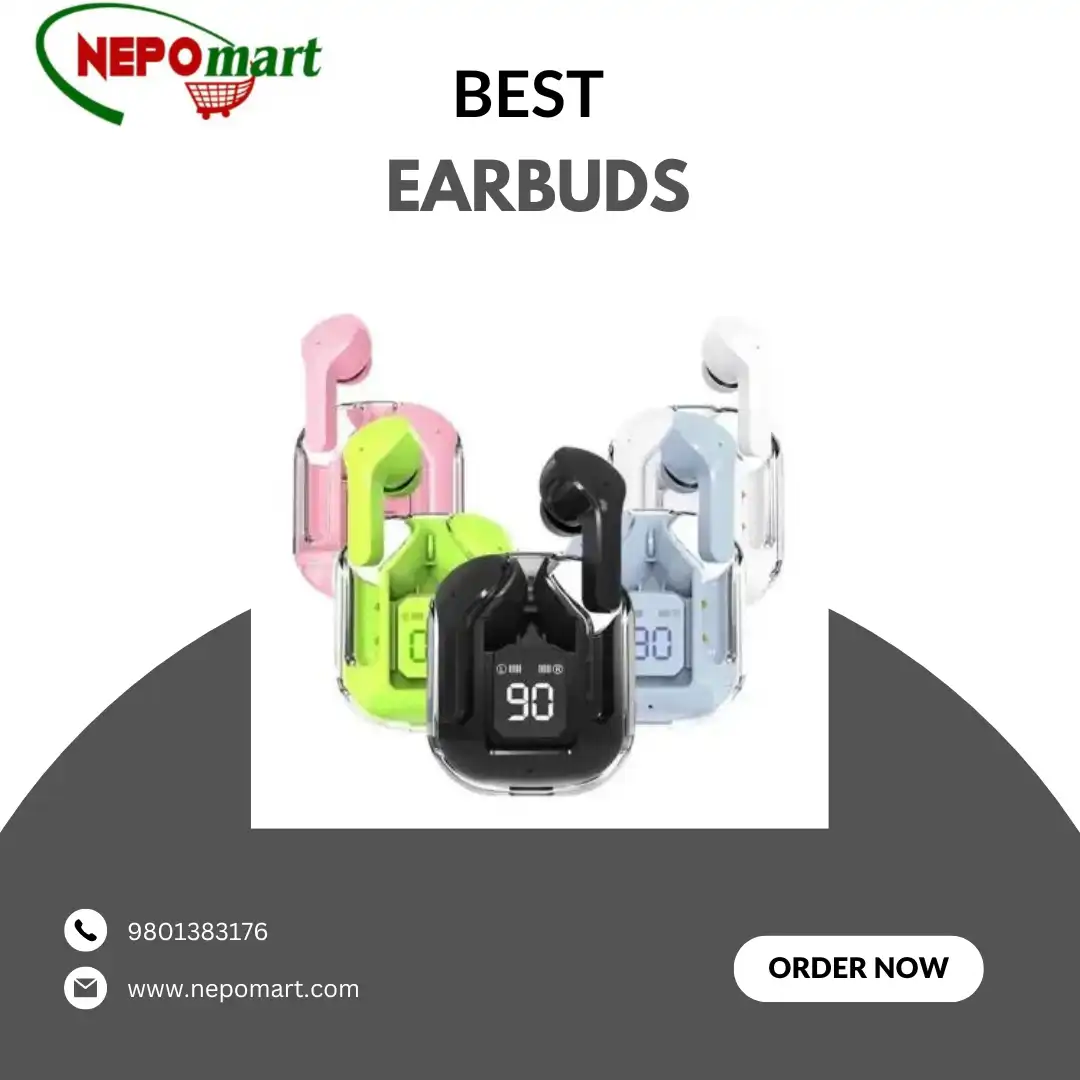 Product image of Digital Display T6 TWS EARPHONE WIRELESS BLUETOOTH 5.3  Bluetooth Headset  (Green, In the Ear)