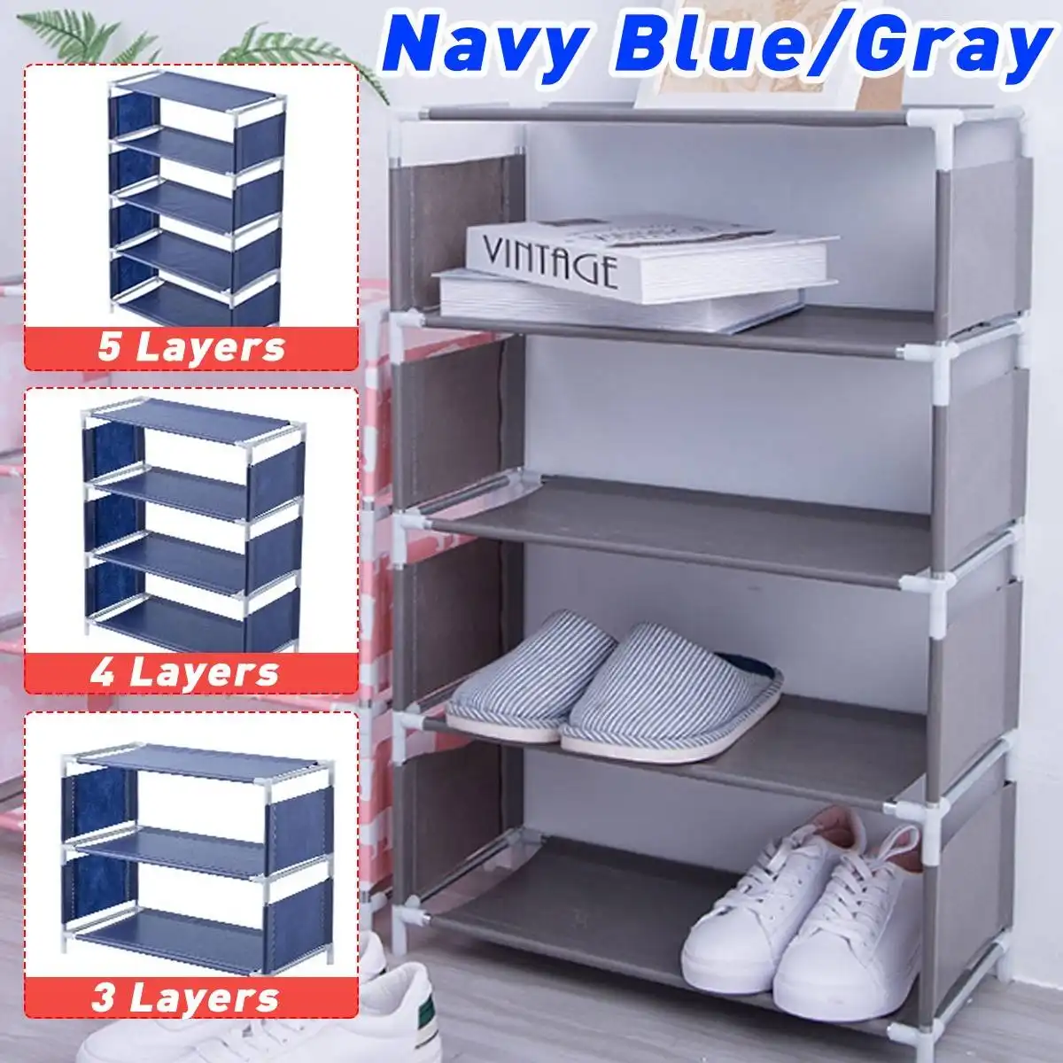Product image of 4 Layer Shoe Rack ( Random print )