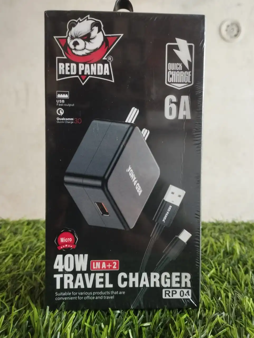 Product image of Red Panda 18W Type- C Fast Charger, QC3.0 & Vooc Charger With 1m USB Type-C Cable