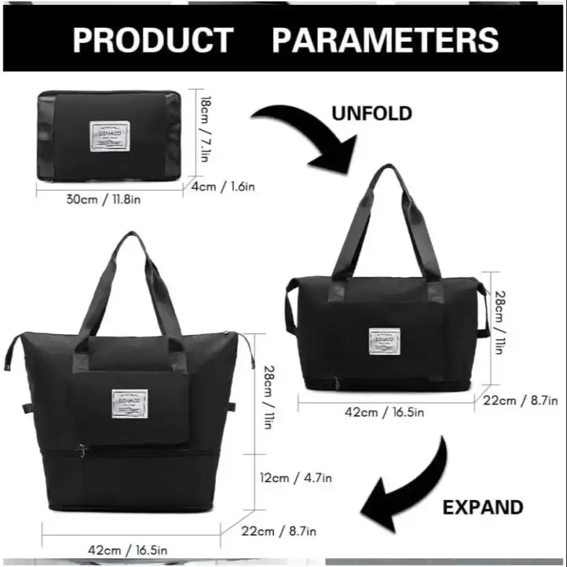 Product image of Foldable travelling Small Travel Bag - L  (Multicolor)