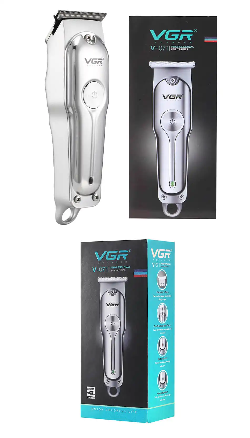 Product image of VGR 071 Professional Electric Men Hair Trimmer Hair Cutting Machine Beard Shaver And Styler