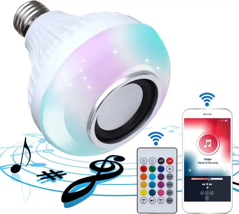 Product image of Trending Latest Led Bulb With Bluetooth Speaker Music Light Bulb RGB Light Smart Bulb