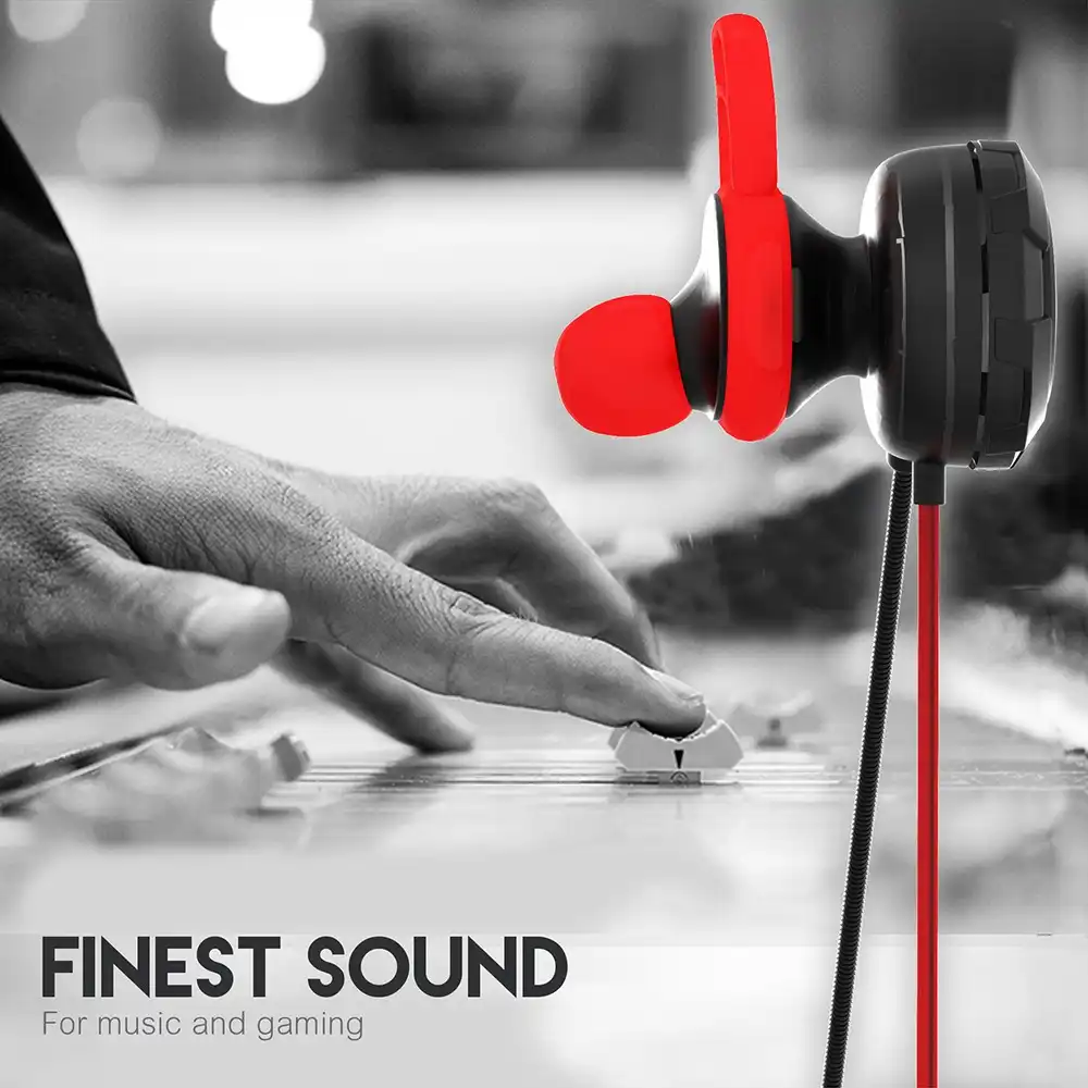Product image of Fantech Black and Red Eg1 In Earphone Gaming Earplugs