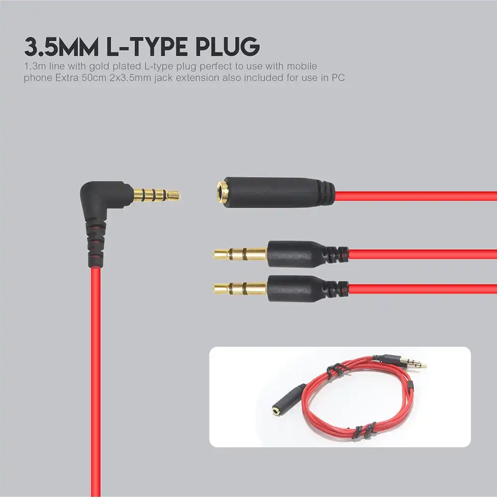 Product image of Fantech Black and Red Eg1 In Earphone Gaming Earplugs