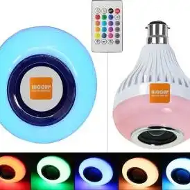 Product image of LED Wireless Light Bulb Speaker, Smart Music Bulb for Party, Home,Smart Speaker  (White)