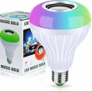Product image of LED Wireless Light Bulb Speaker, Smart Music Bulb for Party, Home,Smart Speaker  (White)
