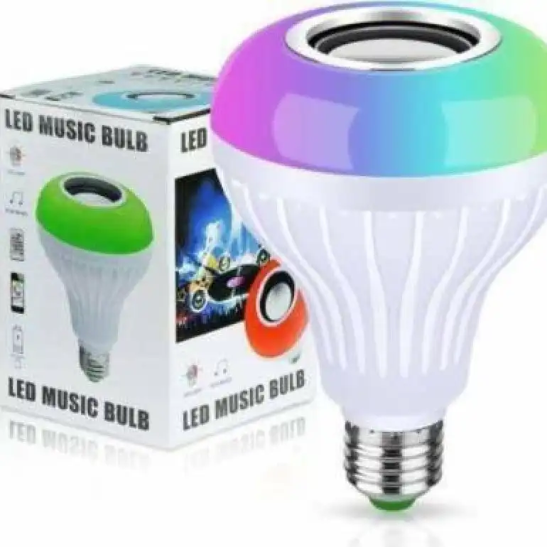 Product image of LED Wireless Light Bulb Speaker, Smart Music Bulb for Party, Home,Smart Speaker  (White)