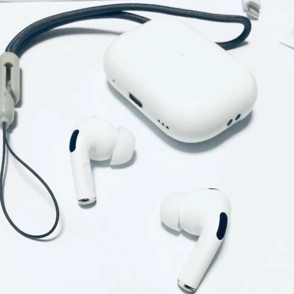 Product image of TWS Wireless Bluetooth Charging Airpods With Cable And Hanging Rope