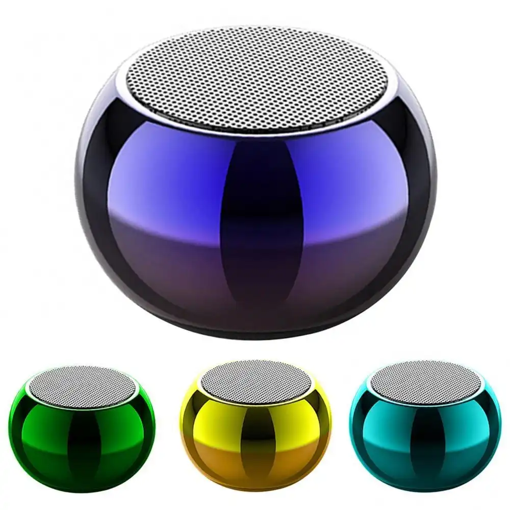 Product image of Mini Bluetooth Portable Speaker Round Small Steel Cannon Stereo subwoofer 5W