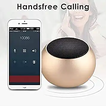 Product image of Mini Bluetooth Portable Speaker Round Small Steel Cannon Stereo subwoofer 5W