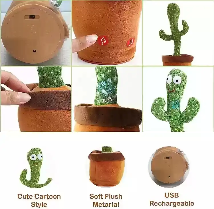 Product image of Rechargable Dancing Cactus Toy For Kids