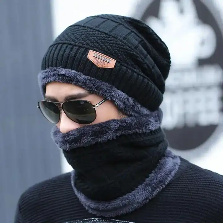 Product image of New Winter Cap And Neck Warmer For Men