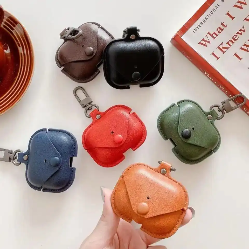 Product image of Soft Leather Case Earbuds Cover