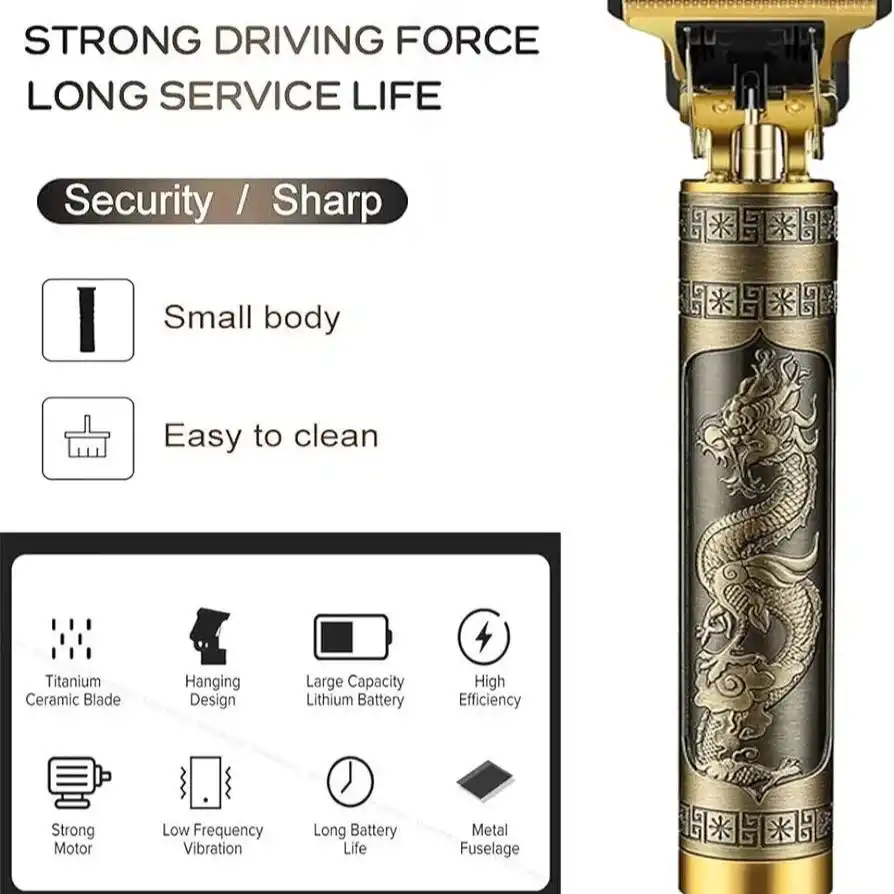Product image of T9 Professional Stainless Steel Blade Hair Trimmer Clipper With 4 Limit Comb