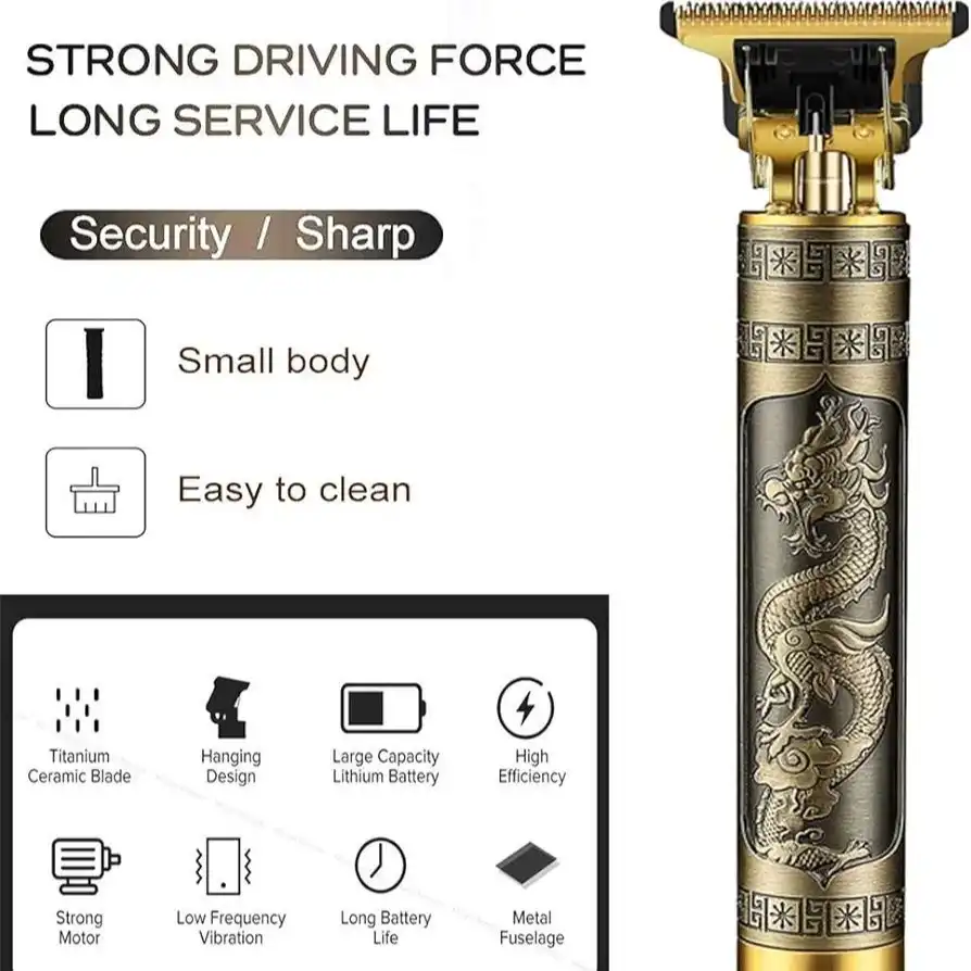Product image of T9 Professional Stainless Steel Blade Hair Trimmer Clipper With 4 Limit Comb