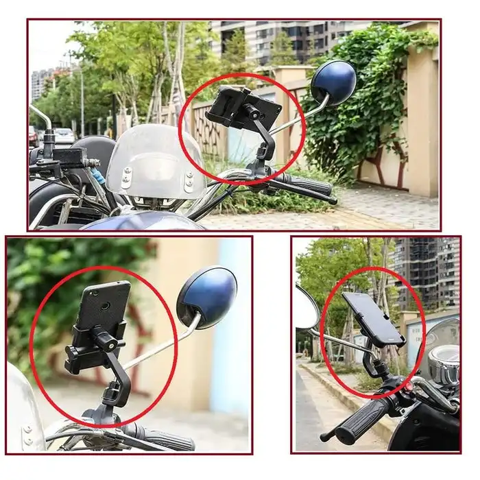 Product image of Full Metal Body Bike & Scooty 360 Degree Rotating Mobile Holder Stand for Bicycle,