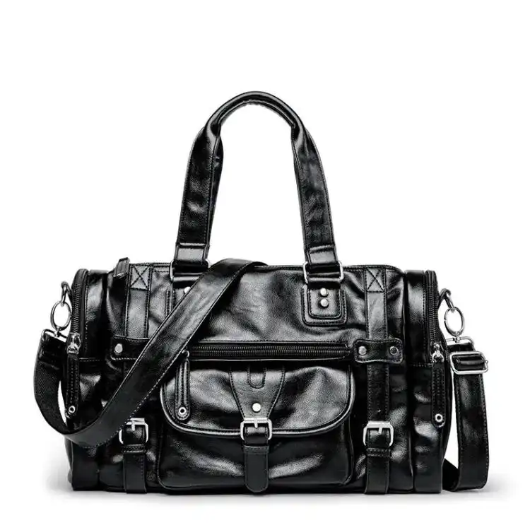 Product image of Leather Side Bag Business Cross-body Messenger Bag For Men - Black | Men