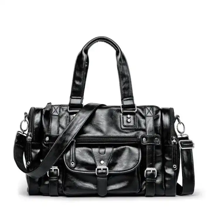 Product image of Leather Side Bag Business Cross-body Messenger Bag For Men - Black | Men