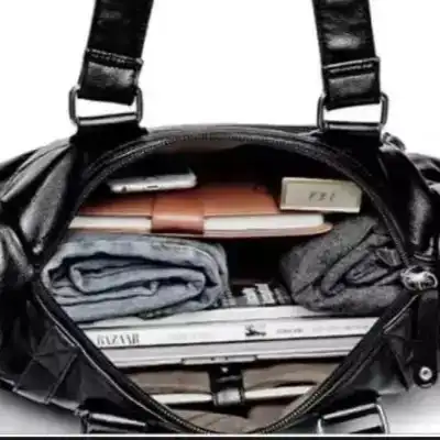 Product image of Leather Side Bag Business Cross-body Messenger Bag For Men - Black | Men