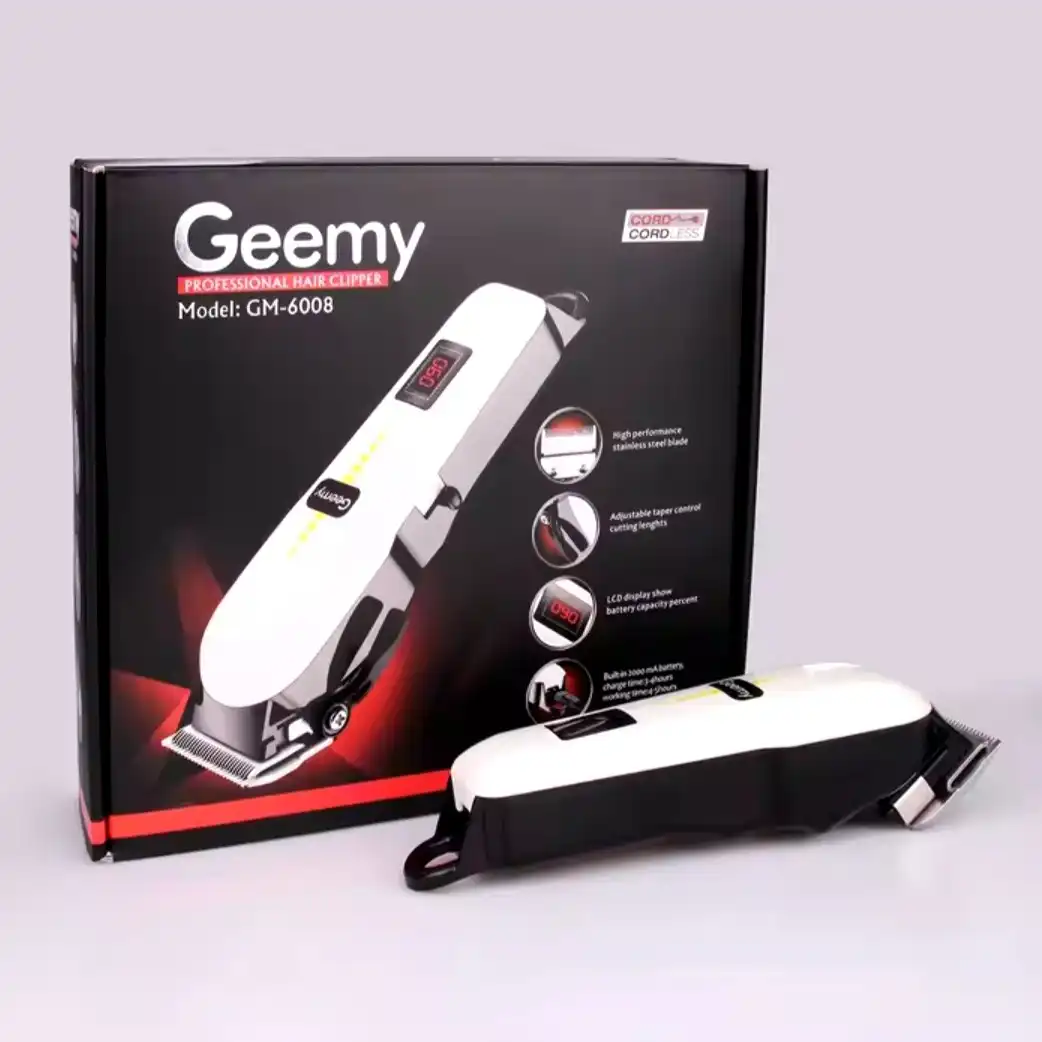 Product image of Geemy Professional Hair Clipper, Rechargeable Hair Cutting Machine,  Hair Clipper Gm 6008