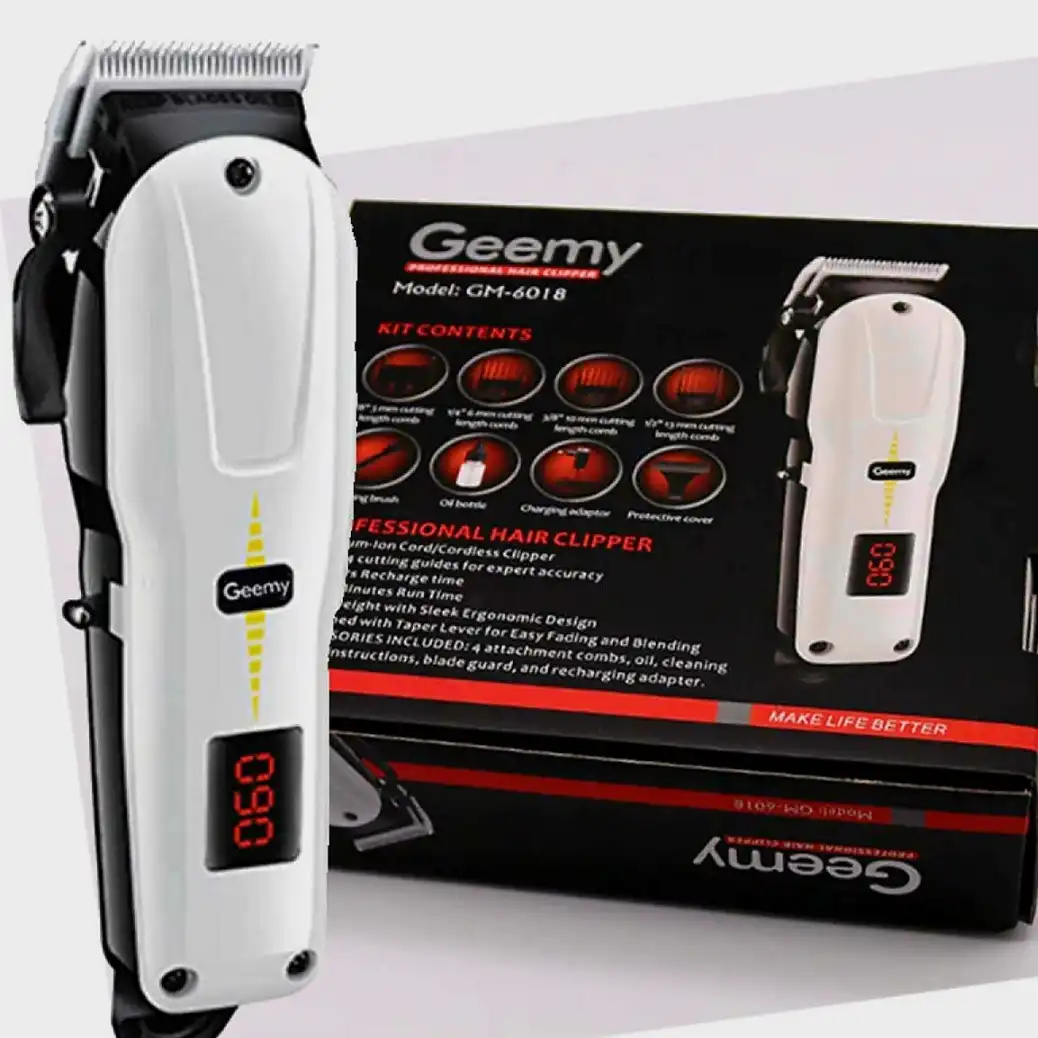 Product image of Geemy Professional Hair Clipper, Rechargeable Hair Cutting Machine,  Hair Clipper Gm 6008