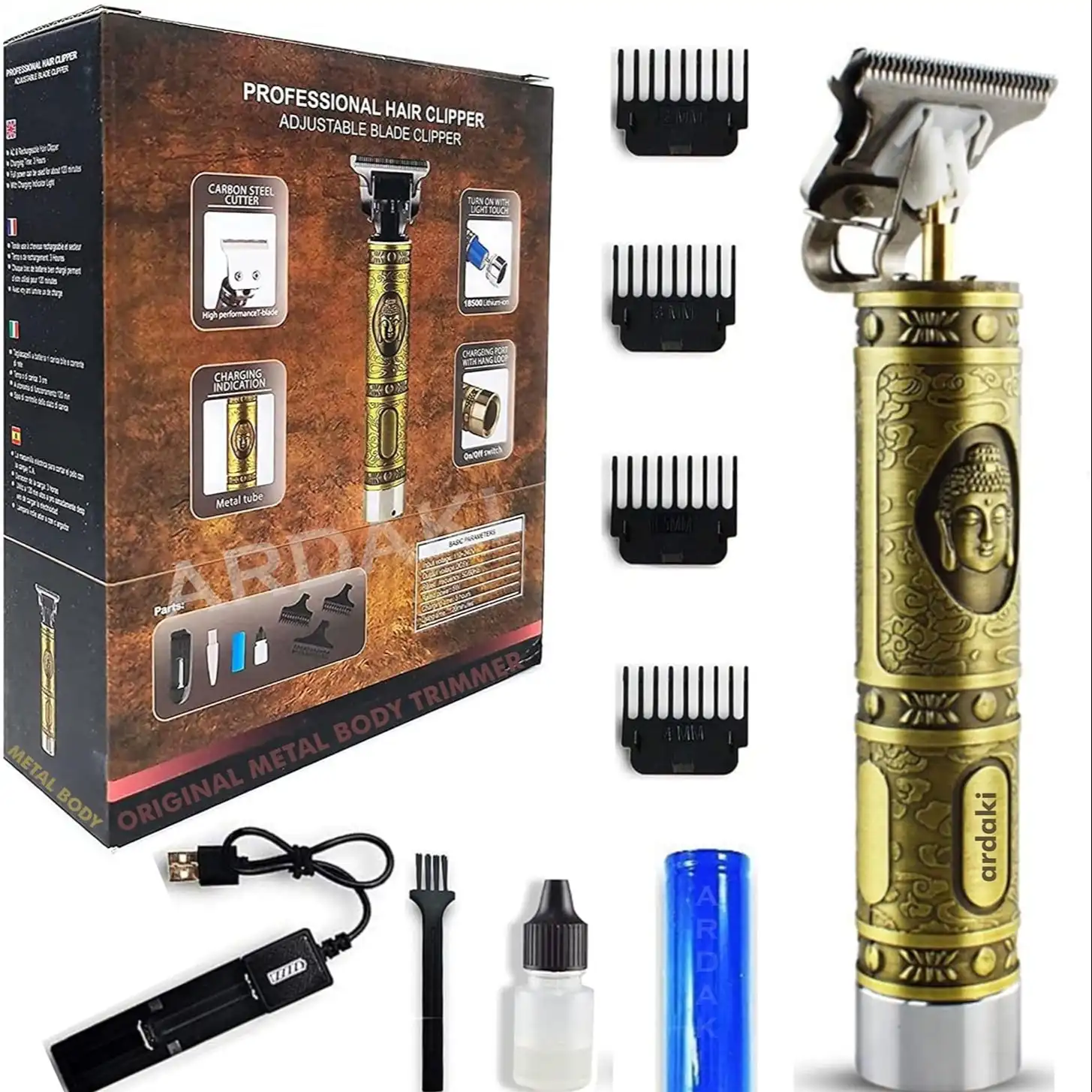 Product image of Trimmer For Men, Professional Hair Clipper,Close Cut Precise Hair Machine, Body Trimmer (Metal Body)