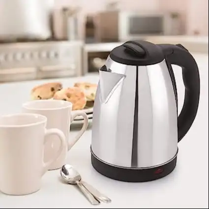 Product image of Electric Kettle (1.8L, 1500W,&Water Temperature Bottle (500ml) Combo Pack - Silver and Black