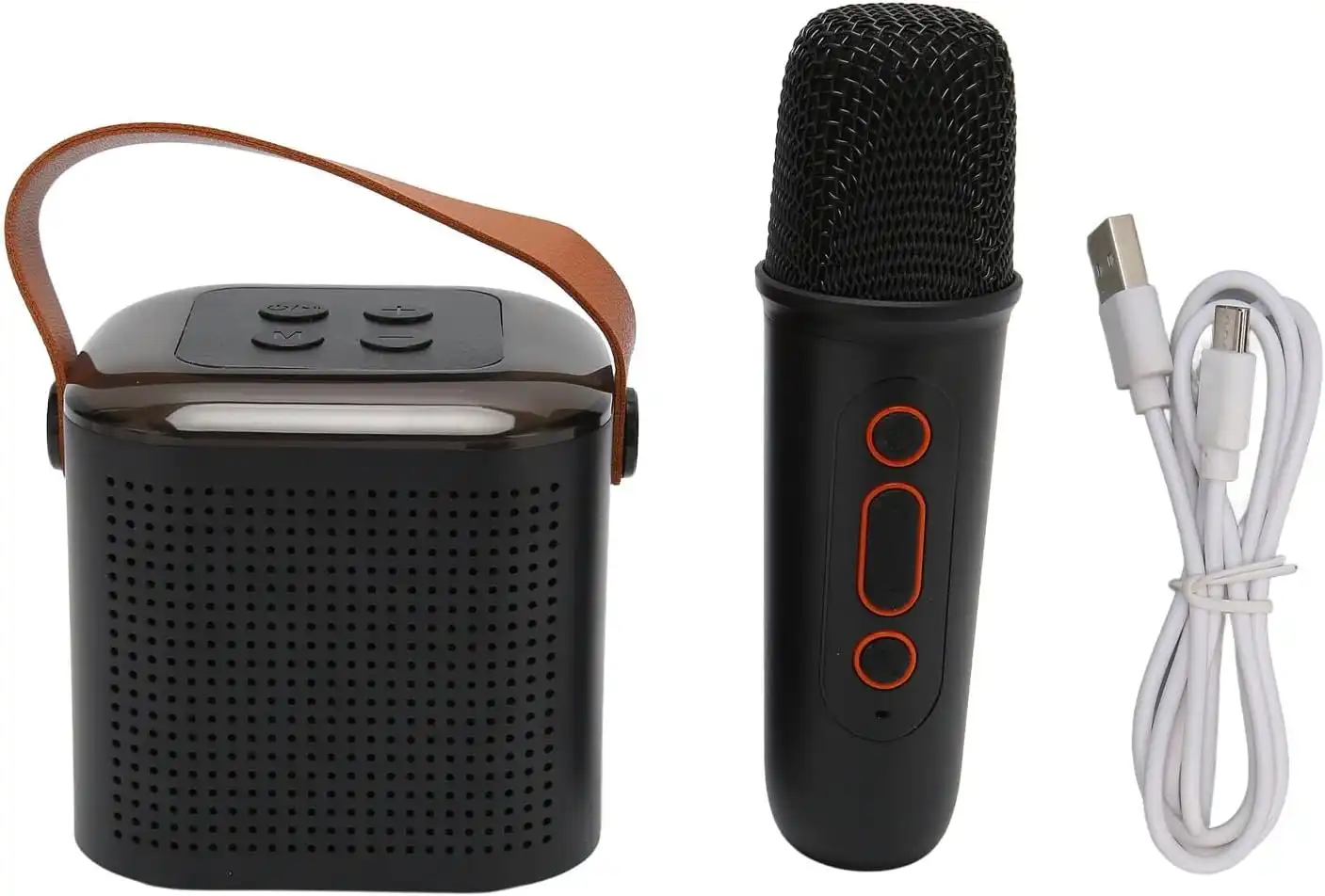 Product image of Mini Karaoke Bluetooth Speaker with Wireless Microphone, RGB Light, 6W Karaoke Speaker