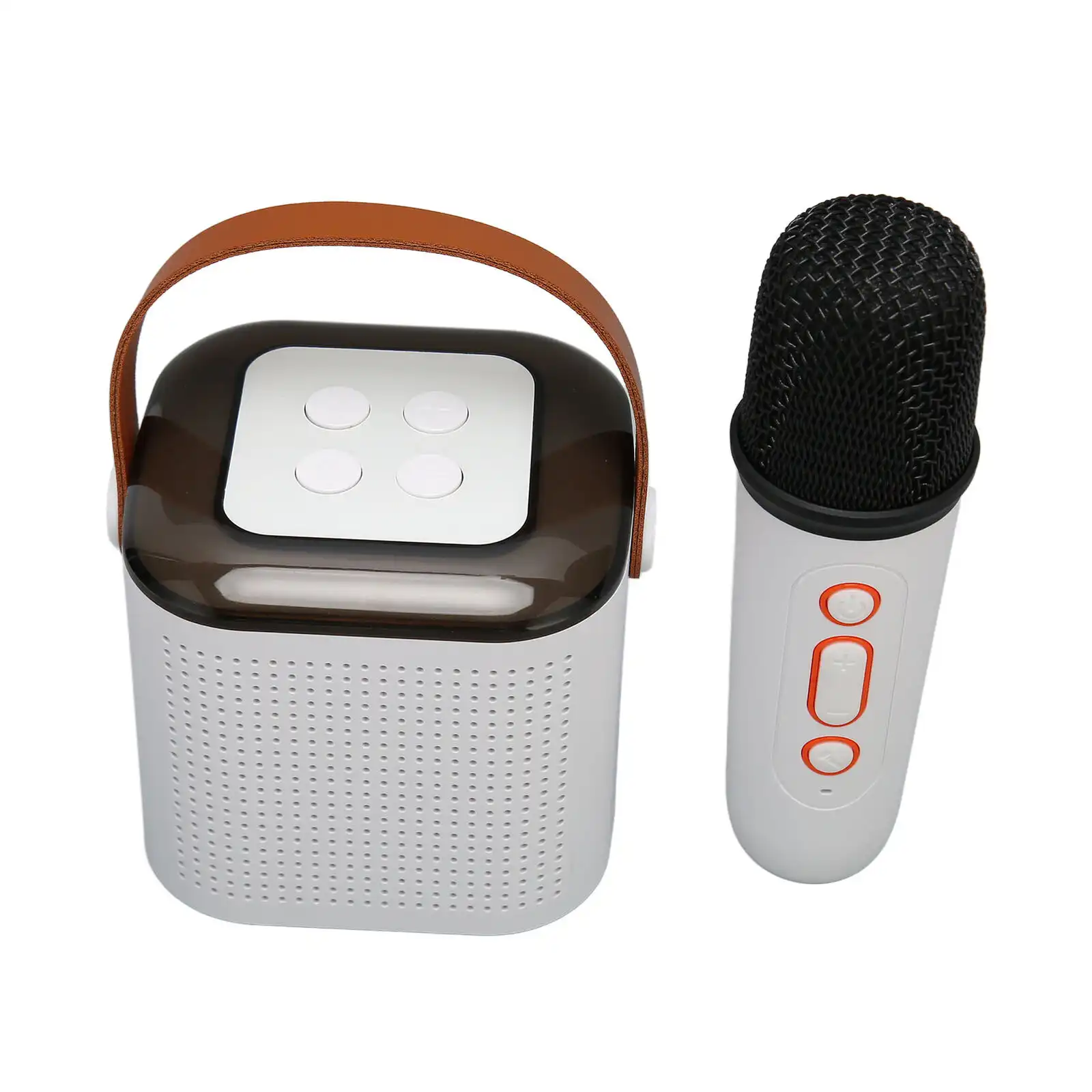 Product image of Mini Karaoke Bluetooth Speaker with Wireless Microphone, RGB Light, 6W Karaoke Speaker