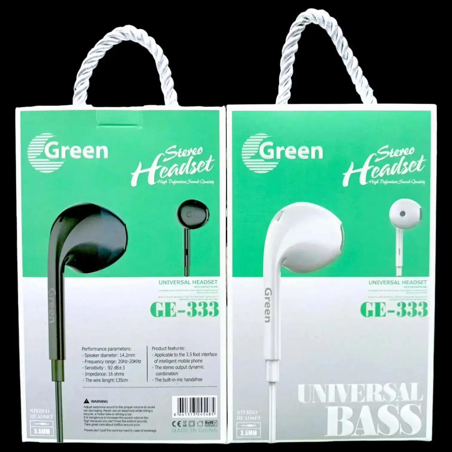 Product image of GE 333 Earphone GREEN
