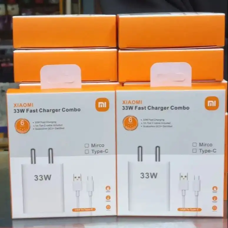 Product image of Xiaomi 33W fast Charger Combo V8 cable