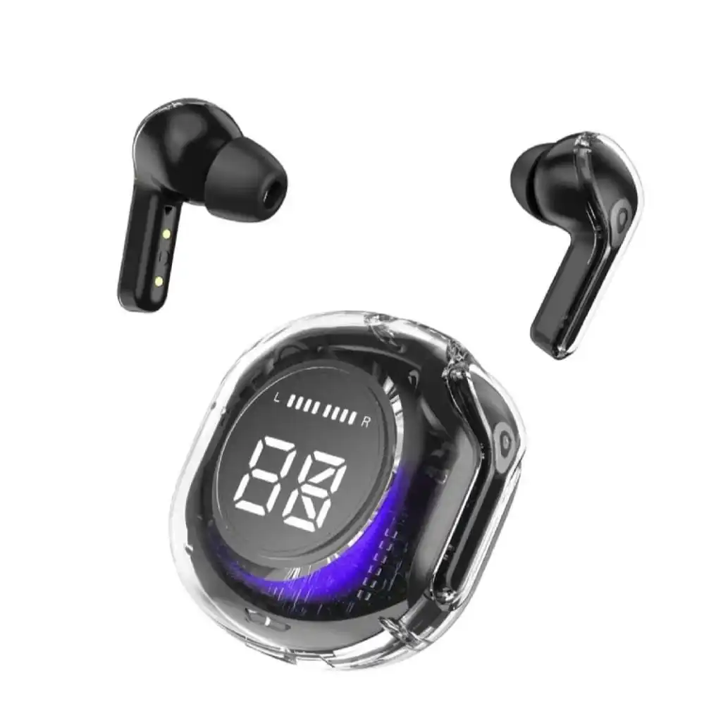 Product image of RC Ultrapods Pro Wireless Bluetooth Earbuds Transparent TWS 5.3 LED light Display