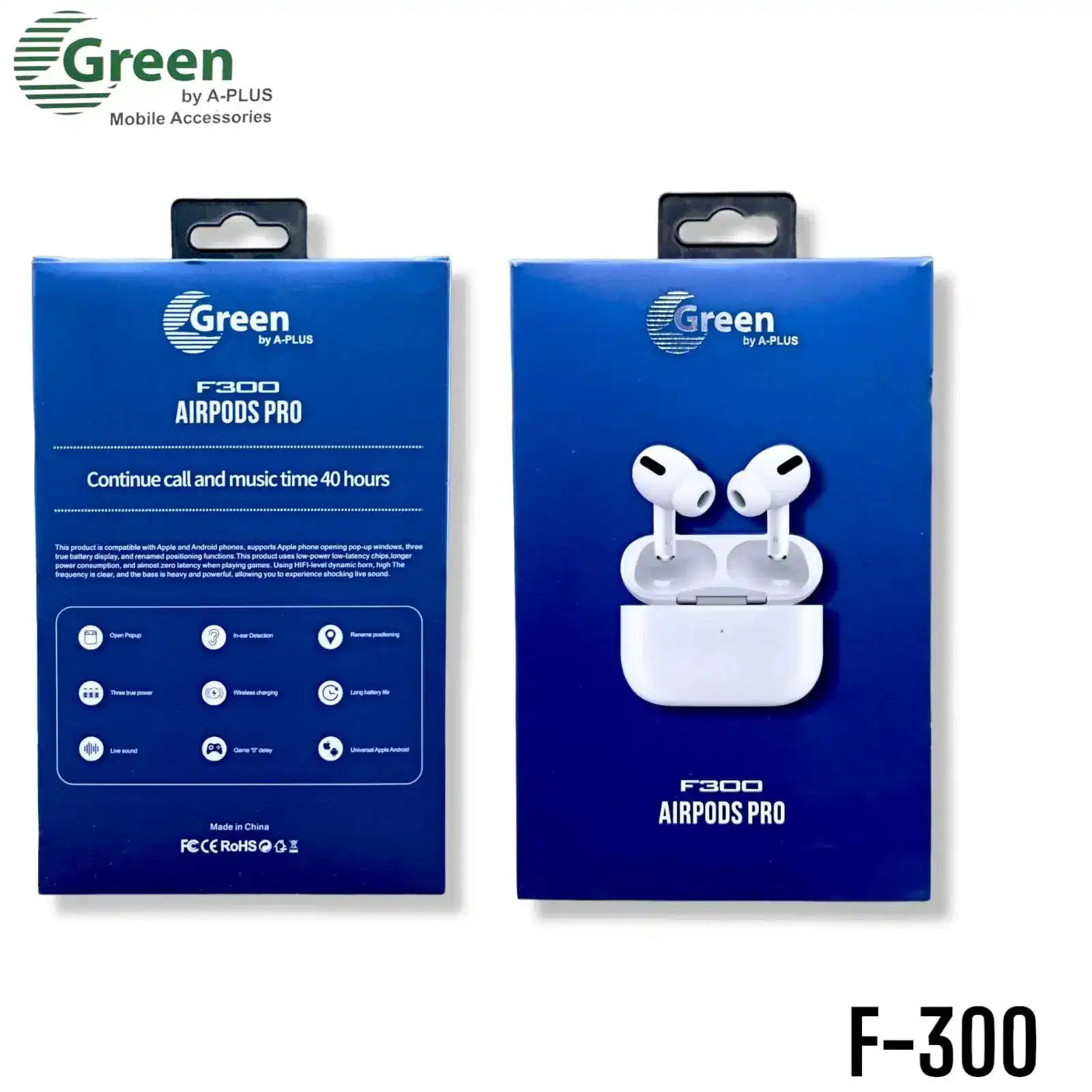 Product image of Green F300 TWS wireless Earbuds