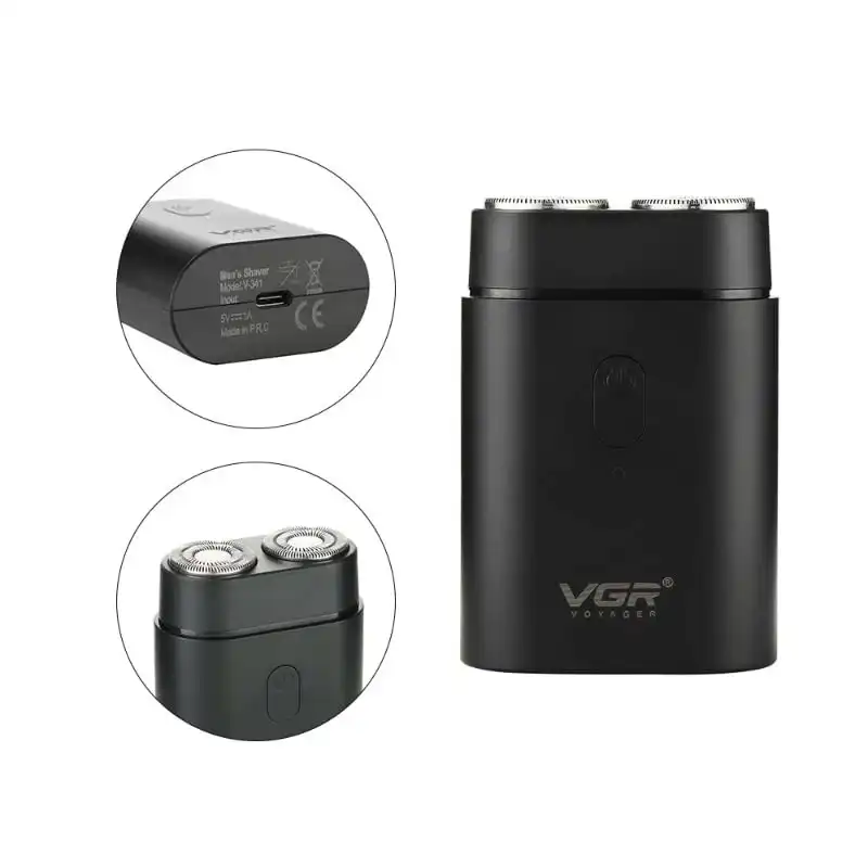 Product image of VGR 341 Double Head Shaver Rechargeable With Pocket Friendly Size For Clean Shave