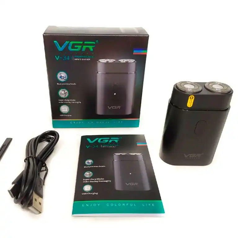 Product image of VGR 341 Double Head Shaver Rechargeable With Pocket Friendly Size For Clean Shave